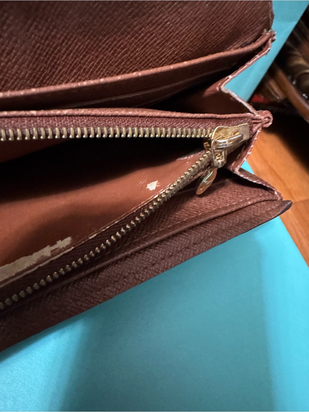 Louis Vuitton Monogram Canvas Wallet Clutch in Brown - Picture 13 of 16